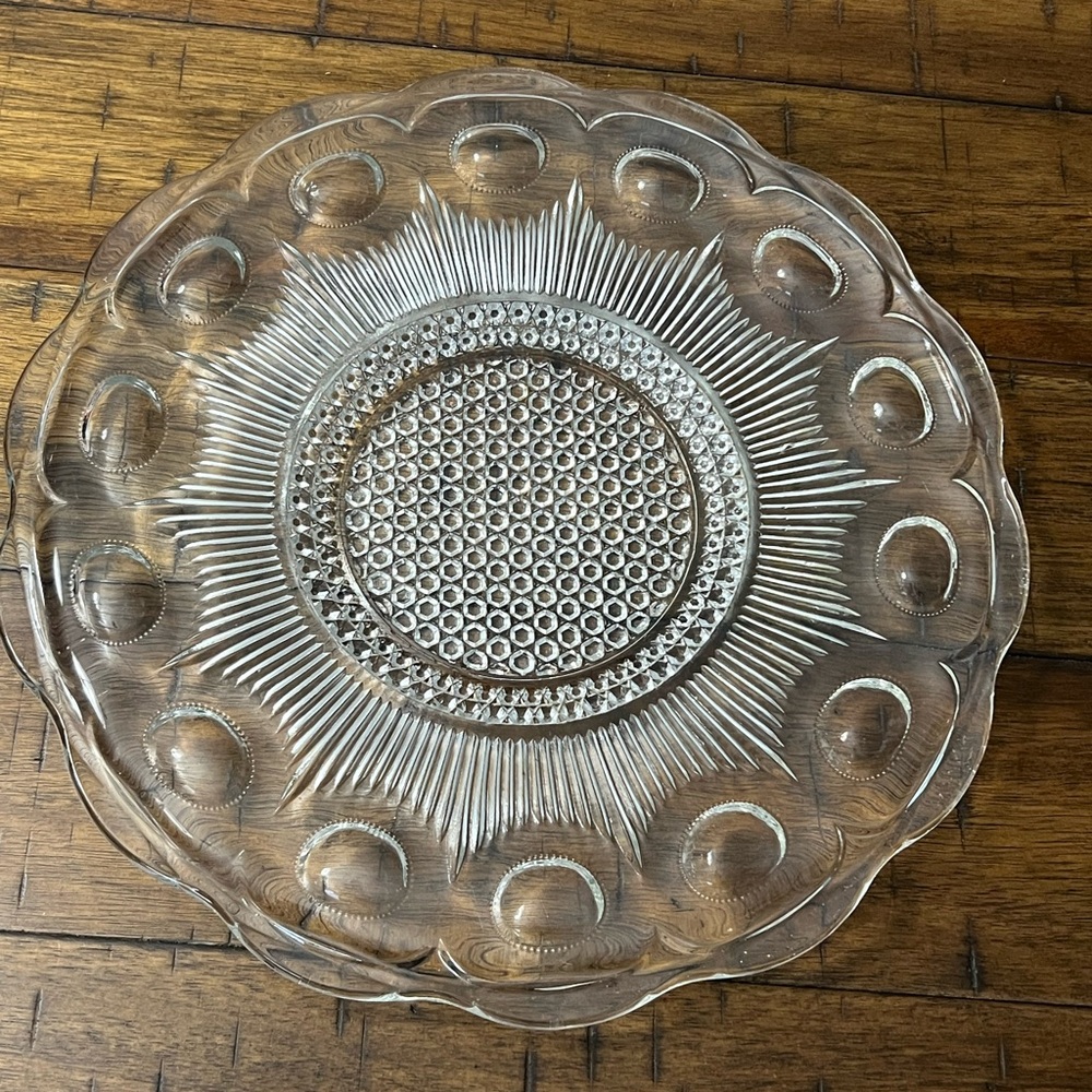 Bartlett Collin’s St. Genevieve Glass Serving Platter